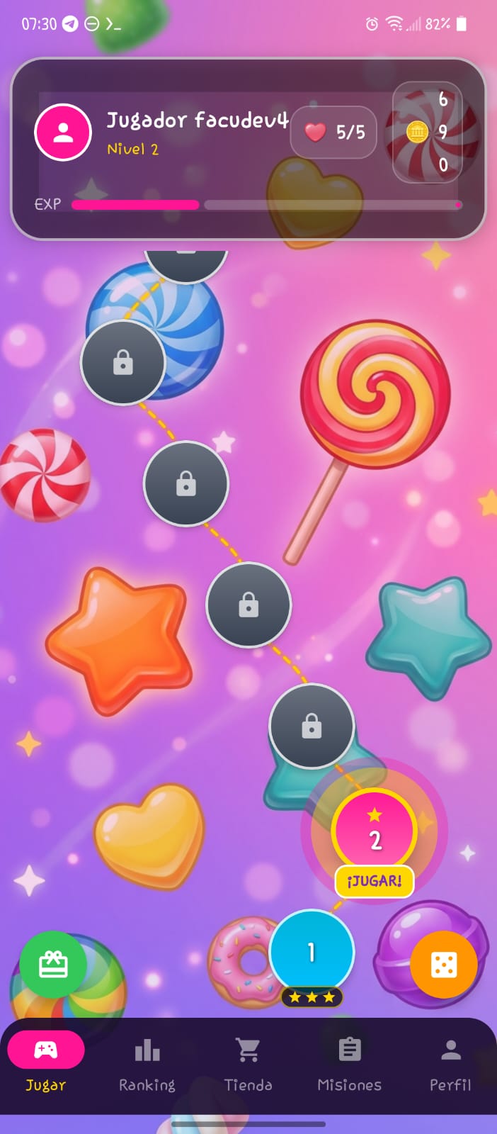 Pantalla principal